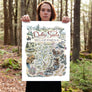 Dolly Sods Map Print