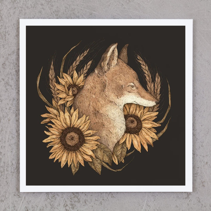 Coyote and Sunflower