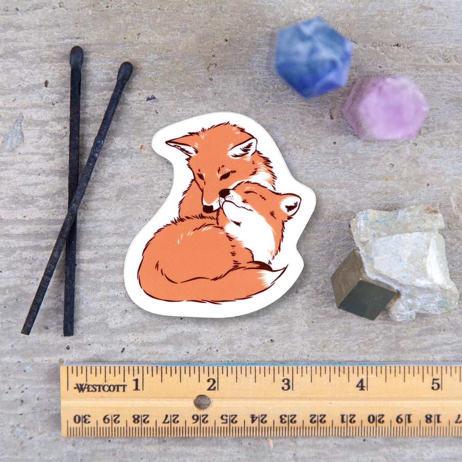 Fox Hug Sticker