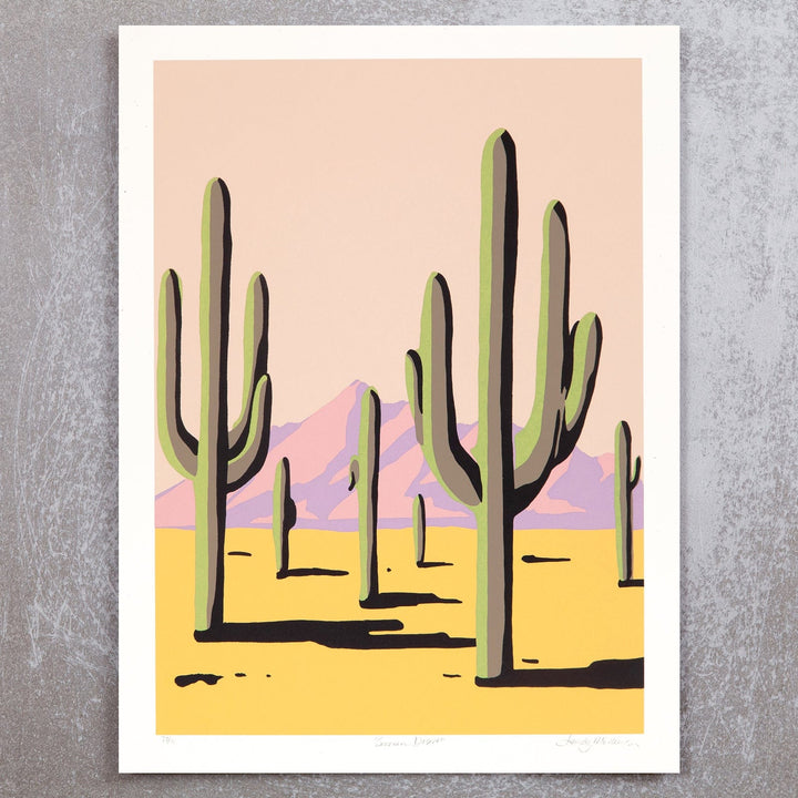 Sonoran Desert Pink Screen Print