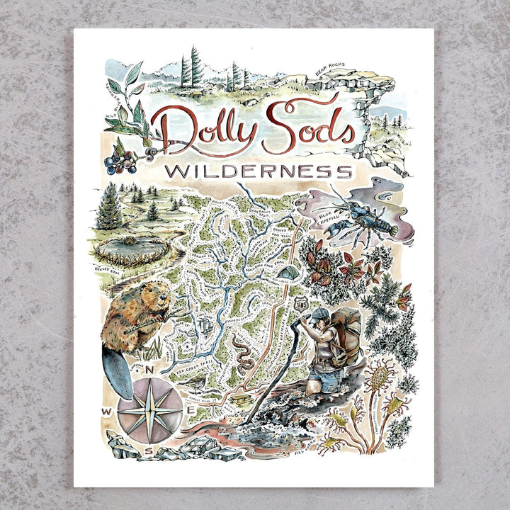Dolly Sods Map Print