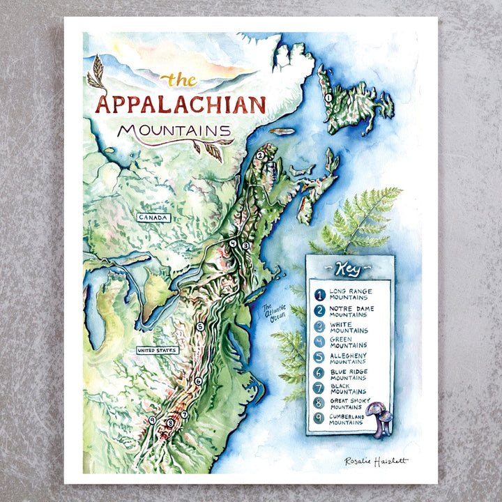 Appalachian Mountains Map