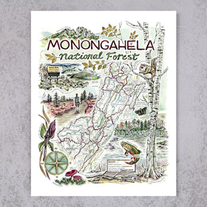 Monongahela National Forest Map