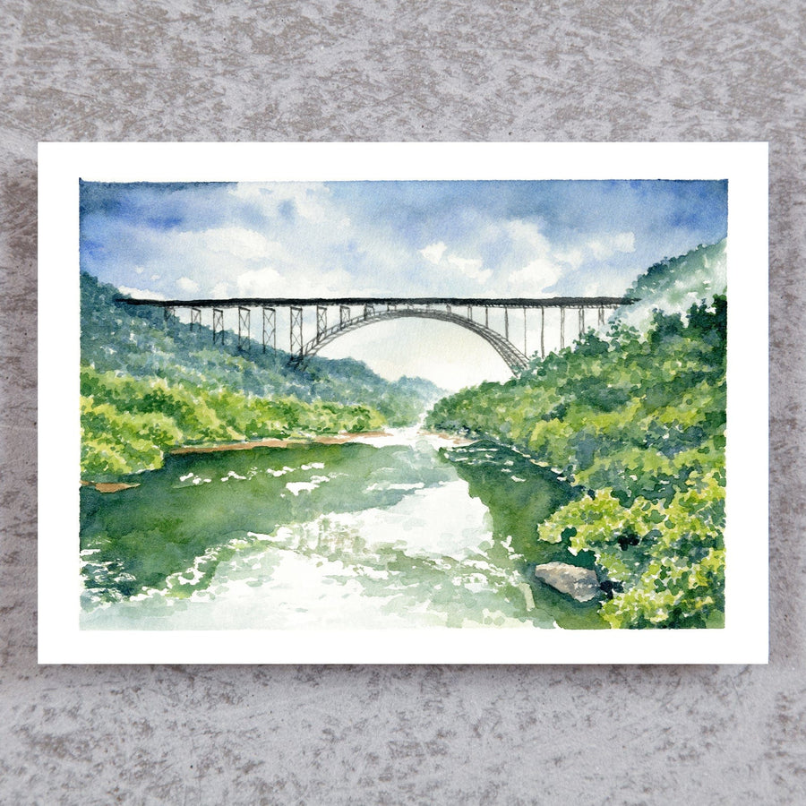 New River Gorge Bridge in Summer View