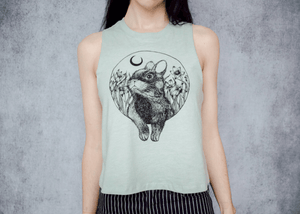 Rabbit/Moon Crop Tank