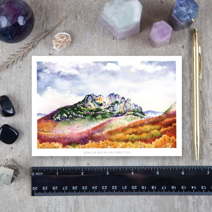 Seneca Rocks Autumn Fog
