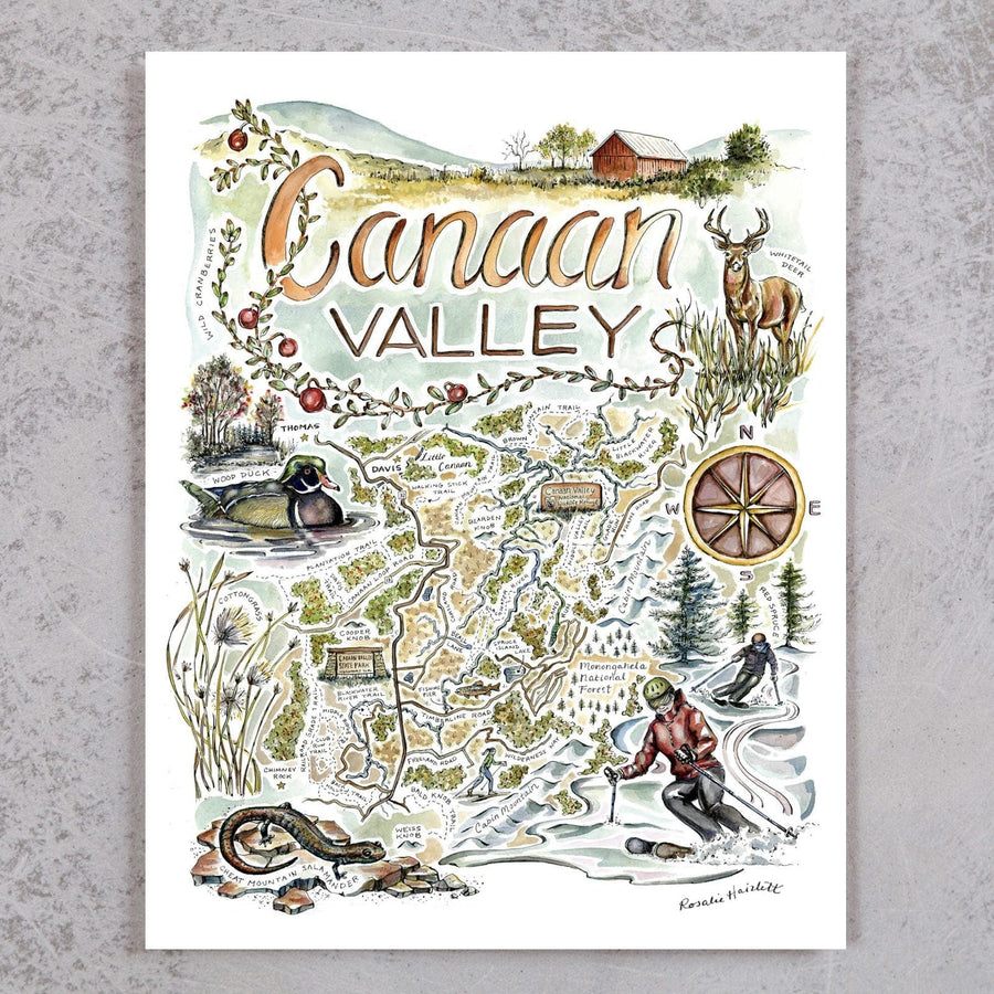 Canaan Valley Map